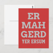 Gray Ermahgerd Briefkaart (Voorkant / Achterkant)