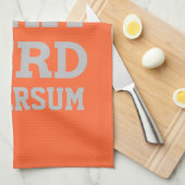 Gray Ermahgerd Kitchen Towel Theedoek (Quarter Fold)