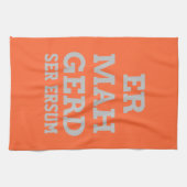 Gray Ermahgerd Kitchen Towel Theedoek (Horizontaal)