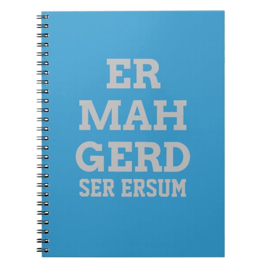 Gray Ermahgerd Notitieboek (Voorkant)