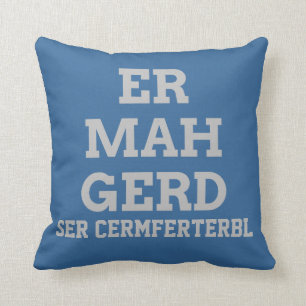Gray Ermahgerd Pillow Kussen