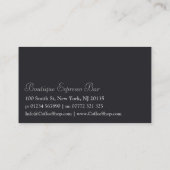 Gray Espresso Bar Coffee Shop - Visitekaartje (Achterkant)