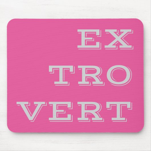 Gray Extrovert Mousepad Muismat (Voorkant)