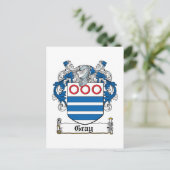 Gray Family Crest Briefkaart (Staand voorkant)