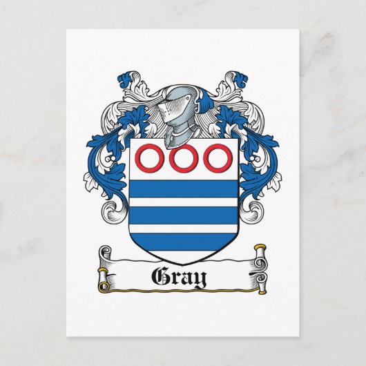 Gray Family Crest Briefkaart (Voorkant)
