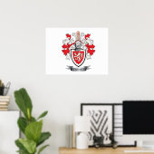 Gray Family Crest Coat. Poster (Thuiskantoor)