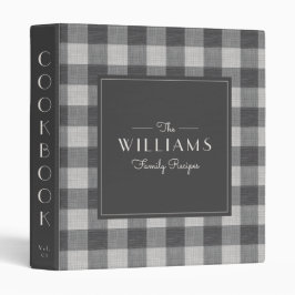 Gray Farmhouse Pset Family Recipe Cookbook 1" Multomap