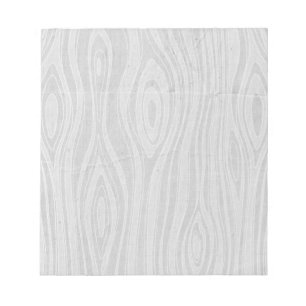 Gray Faux Bois Rustic Hand Drawn Woodgrain Notitieblok