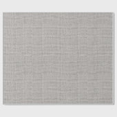 Gray faux burlap Landverpakkingspapier Cadeaupapier (Vlak)