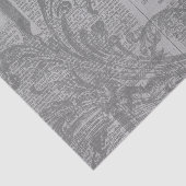 Gray Filigree Tissuepapier (Detail)
