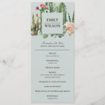 GRAY FLORAL DESERT CACTI WEDDING CEREMONY PROGRAMM MENU<br><div class="desc">Een perfect bruiloft collectie voor hen die op zoek zijn naar een smaakvol, elegant levendig cactus-thema. De design van het cactussen en het sachelesultaat worden met de hand in de waterverf geschilderd. Pas het aan met jouw naam, uw trouwdatum, en ben zeker om een speciaal bericht te omvatten. Veel design...</div>