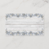 Gray Floral Hoeveel corks Vrijgezellenfeest game c Plaatskaartje (Achterkant)