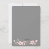 Gray Floral Kaart (Achterkant)