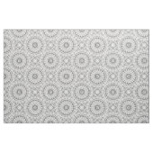 Gray Floral Mandala Pattern Fabric Stof (Fat Quarter)