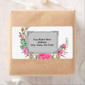 Gray Floral Monogram Labels (Insitu)