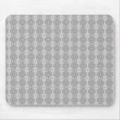 Gray Floral Pattern Muismat (Voorkant)