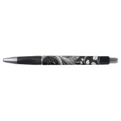 Gray Floral Pattern op Black Pen (Voorkant)