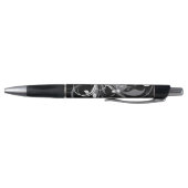 Gray Floral Pattern op Black Pen (Bodem)