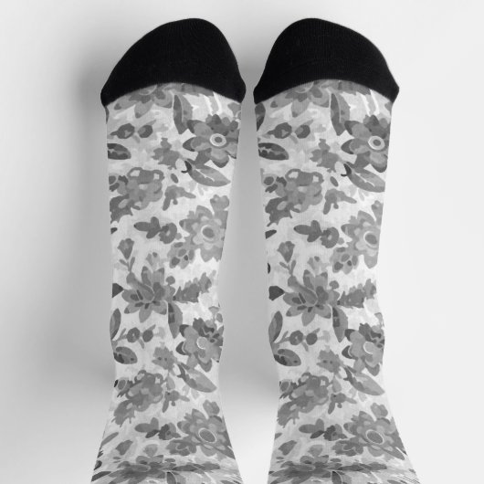 Gray Floral Sokken (Top)