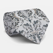 Gray Floral Stropdas (Opgerold)