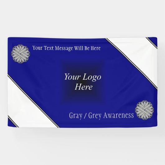 Gray Flower Ribbon door Kenneth Yoncich Spandoek (Horizontaal)