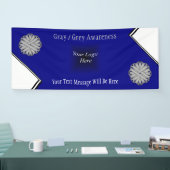 Gray Flower Ribbon door Kenneth Yoncich Spandoek (Beurs)