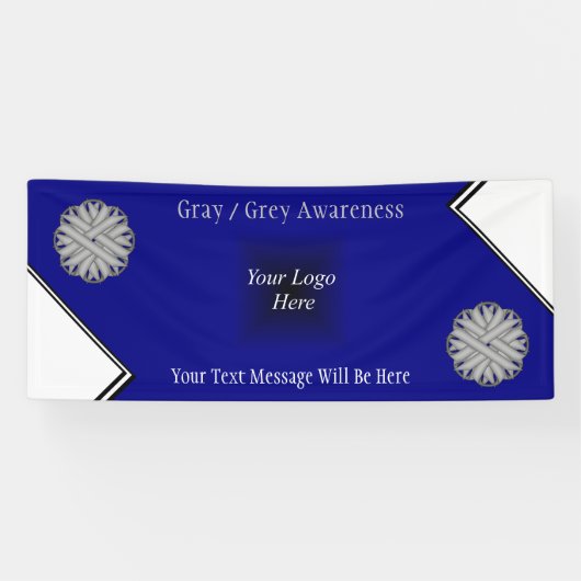 Gray Flower Ribbon door Kenneth Yoncich Spandoek (Horizontaal)