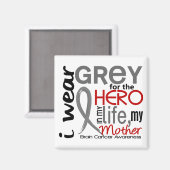 Gray for My Hero 2 Moeder Brain Cancer Magneet (Voorkant / Achterkant)
