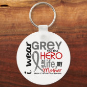Gray for My Hero 2 Moeder Brain Cancer Sleutelhanger (Voorkant)