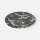 Gray Forest Camouflage. Camo je Papieren Bordje (Gekanteld)