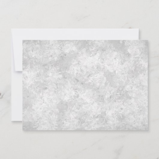 Gray Foto Zwangerschap Aankondiging Kaart (Achterkant)