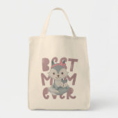 Gray Fox Mam en Cub - Beste Canvas tas van Mam Oog (Voorkant)