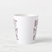 Gray Fox Mam en Cub - Beste Mam ooit Latte Mok (Voorkant)