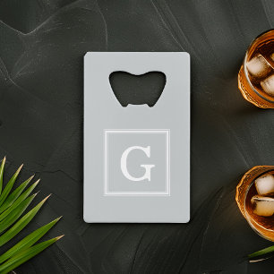 Gray Framed Monogram Creditkaart Flessenopener