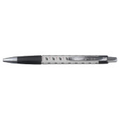 Gray funeral business pattern pen (Achterkant)