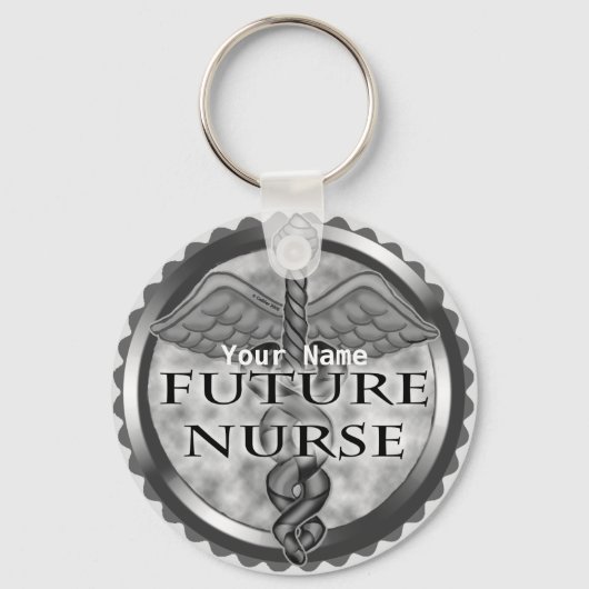 Gray Future Nurse Sleutelhanger (Voorkant)