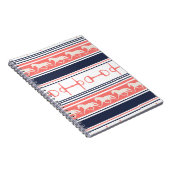 Gray Galloping Horses Pattern Notitieboek (Rechterzijde)