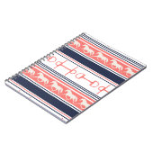 Gray Galloping Horses Pattern Notitieboek (Linkerzijde)