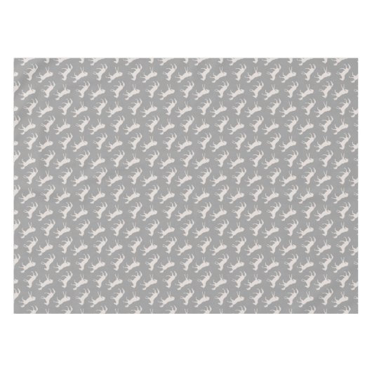 Gray Galloping Horses Pattern Tafelkleed (Voorkant (Horizontaal))