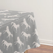 Gray Galloping Horses Pattern Tafelkleed (Voorbeeld)