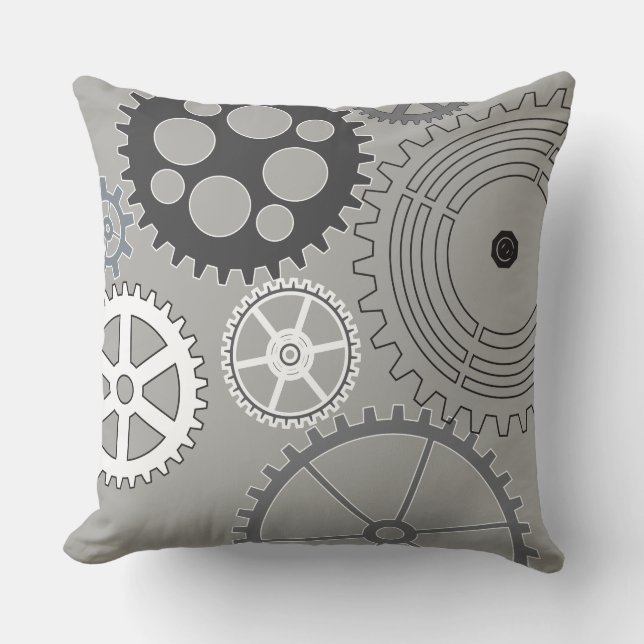 GRAY GEARS DESIGN Retro Sierkussen (Voorkant)