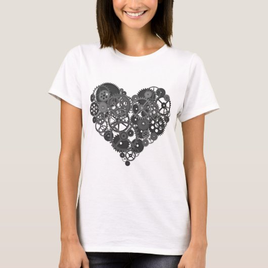 Gray Gears Heart T-shirt (Voorkant)