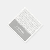 Gray Geek Chic Binary Code Paper Napkins Servetten (Hoek)