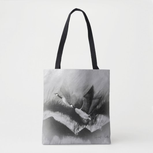 Gray Geese Tote Bag (Voorkant)