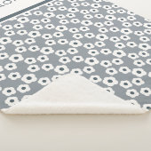 Gray gepersonaliseerd modern sherpa deken (3/4)