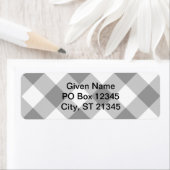 Gray Gingham Etiket (Insitu)