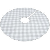 Gray Gingham Kerstboom Rok (Gekanteld)