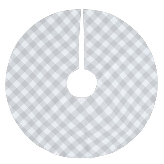 Gray Gingham Kerstboom Rok (Voorkant)