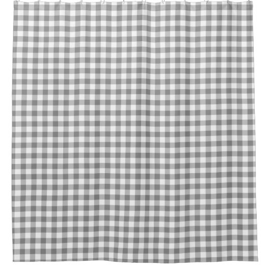 Gray Gingham Land Douchegordijn (Voorkant)