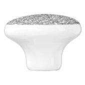 Gray Glitter Ceramic Knob. Keramische Knop (Zijkant)